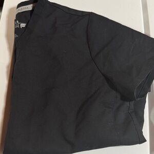 Fabletics Black Short Sleeve Scrub Top